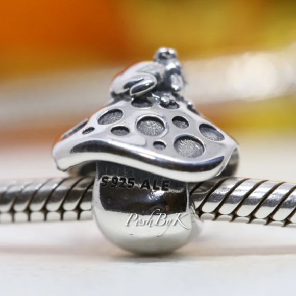 Pandora Mushroom & Frog Charm 798558C00 - Picture 3 of 3